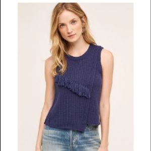 Anthropologie sweater top with cute fringe Nomad